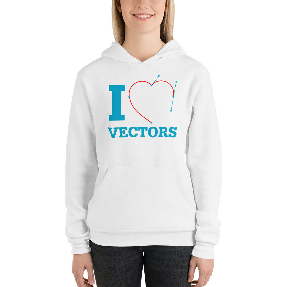 I Heart Vectors Unisex hoodie-hoodie-PureDesignTees