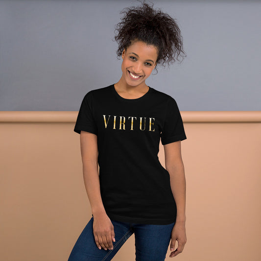 Virtue Unisex Short Sleeve Jersey T-Shirt with Tear Away Label-t-shirt-PureDesignTees