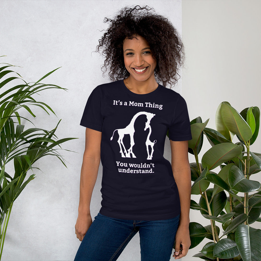 It's a Mom Thing Unisex Short Sleeve Jersey T-Shirt with Tear Away Label-t-shirt-PureDesignTees
