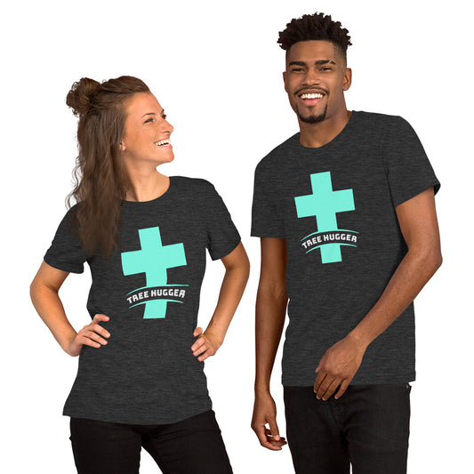 Cross Tree Hugger Short-Sleeve Unisex T-Shirt-t-shirt-PureDesignTees