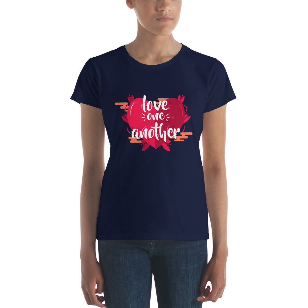 Love One Another Women's short sleeve t-shirt-T-Shirt-PureDesignTees
