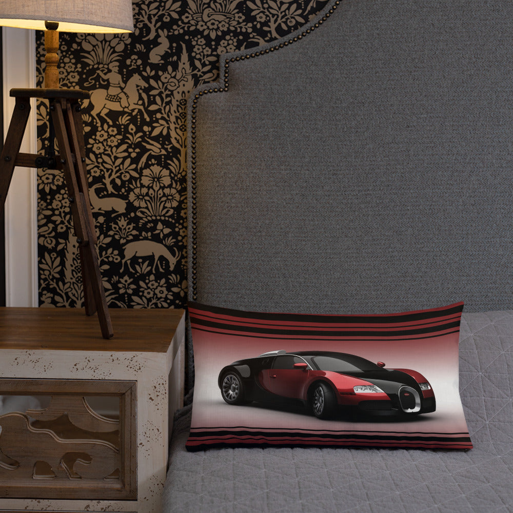 Bugatti Sports Car Premium Pillow-Pillow-PureDesignTees