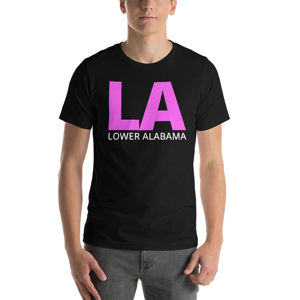 LA Lower Alabama Short-Sleeve Unisex T-Shirt-T-Shirt-PureDesignTees