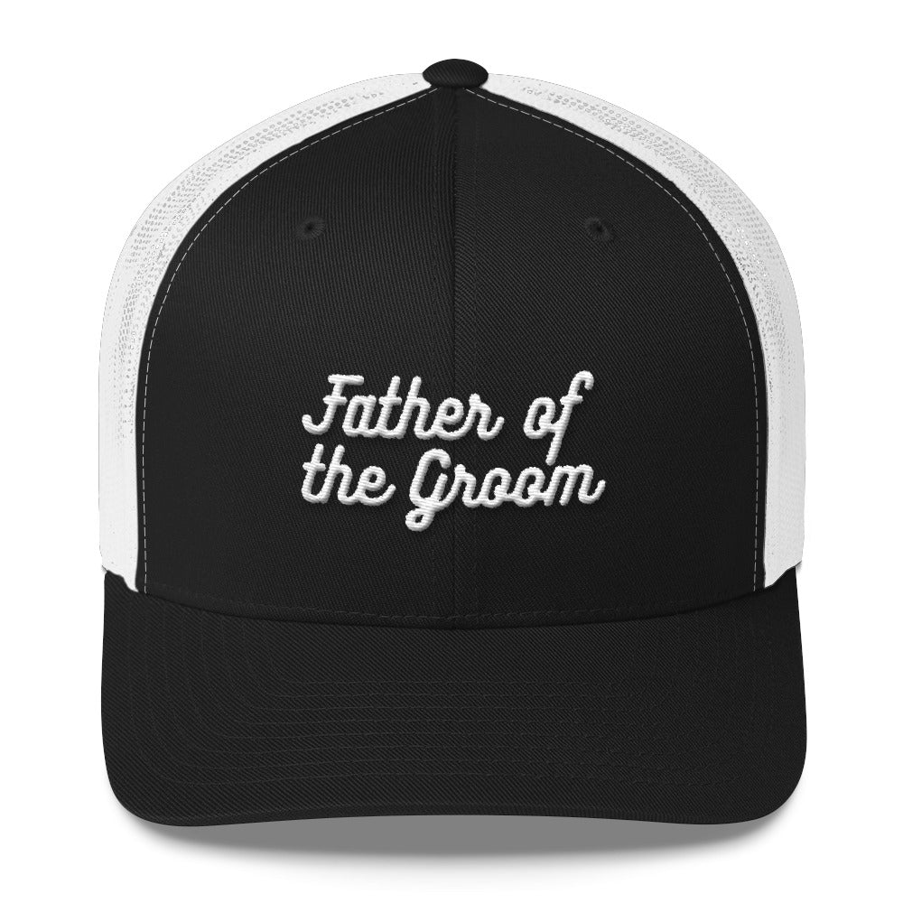 Father of the Groom Trucker Cap-Hat-PureDesignTees