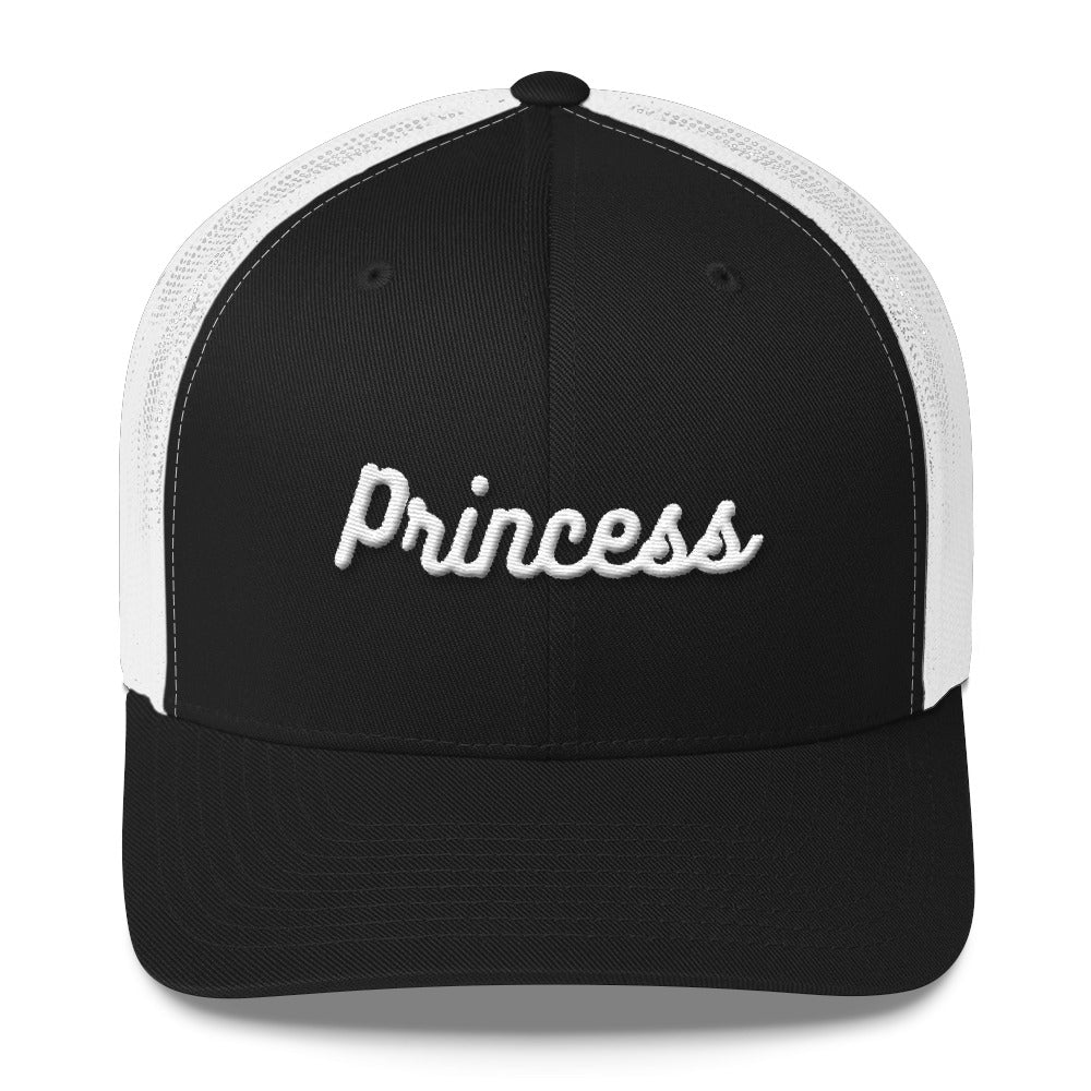 Princess Embroidered Trucker Cap-Hat-PureDesignTees