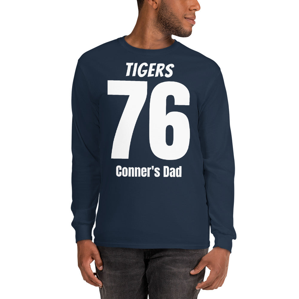 Personalized Team Number and Name Long Sleeve T-Shirt-Personalized long sleeve t-shirt-PureDesignTees