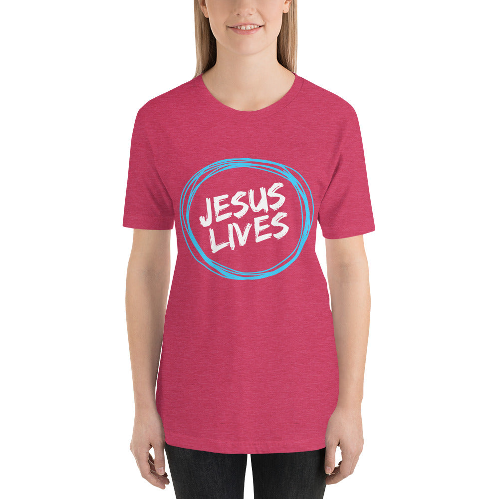 Jesus Lives Short-Sleeve Unisex T-Shirt-PureDesignTees