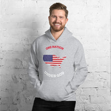 Load image into Gallery viewer, One Nation Under God Hooded Sweatshirt-Hoodie-PureDesignTees