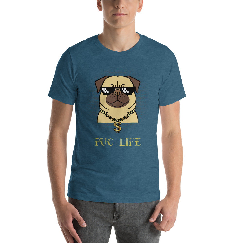 Pug Life Short-Sleeve Unisex T-Shirt-T-Shirt-PureDesignTees