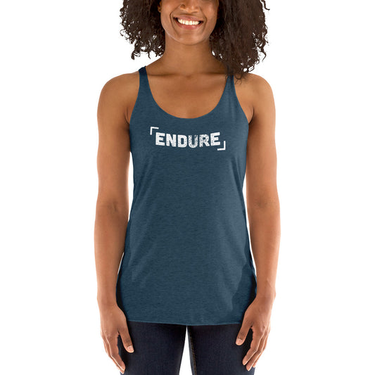 Endure Women's Racerback Tank-Tank Top-PureDesignTees