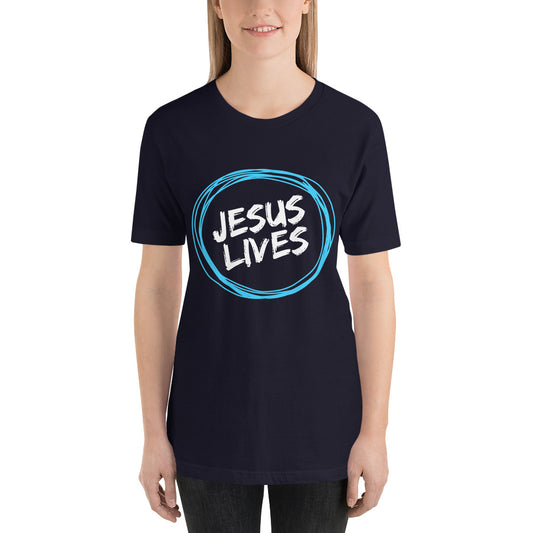 Jesus Lives Short-Sleeve Unisex T-Shirt-PureDesignTees