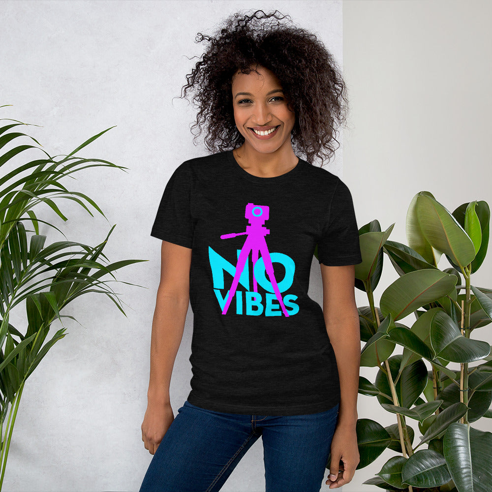 No Vibes Photographer Videographer Short-Sleeve Unisex T-Shirt-t-shirt-PureDesignTees
