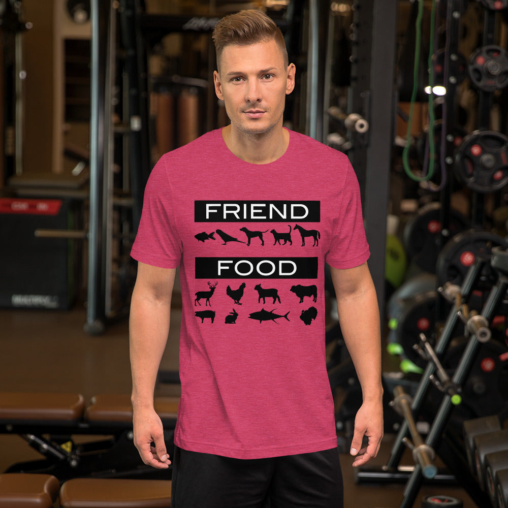 Friend or Food Short-Sleeve Unisex T-Shirt-T-Shirt-PureDesignTees