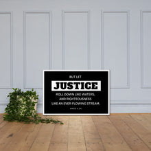Load image into Gallery viewer, Let Justice Roll Down Framed poster-wall art-PureDesignTees