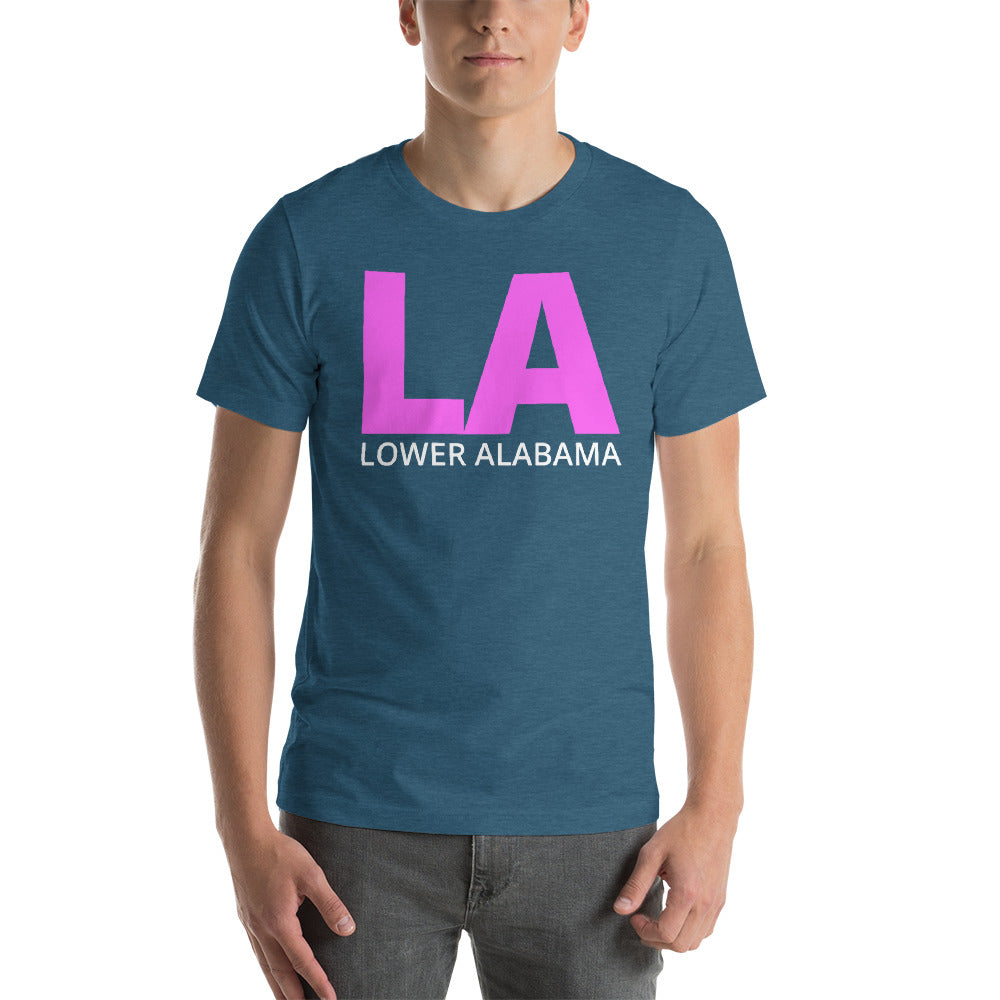 LA Lower Alabama Short-Sleeve Unisex T-Shirt-T-Shirt-PureDesignTees