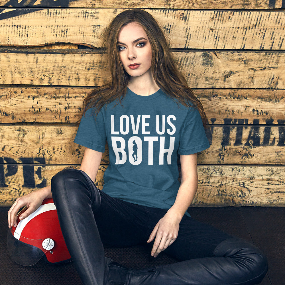 Love Us Both Pro-Life Short-Sleeve Unisex T-Shirt-T-Shirt-PureDesignTees