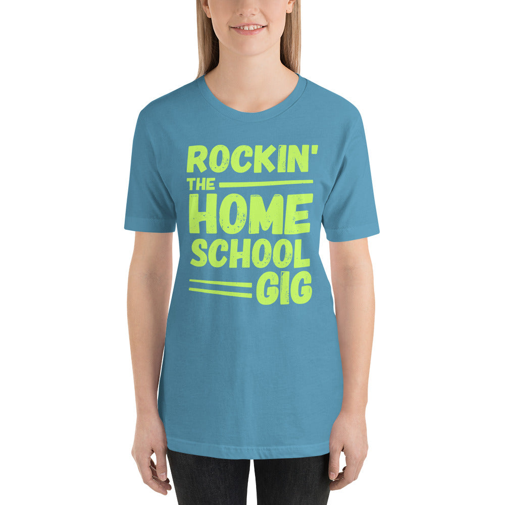 Rockin' the Homeschool Gig Short-Sleeve Unisex T-Shirt-t-shirt-PureDesignTees
