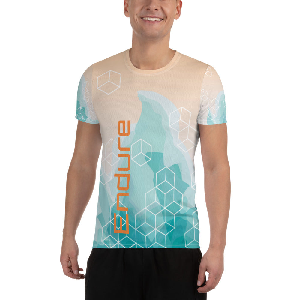 Endure All-Over Print Men's Athletic T-shirt-Athletic T-Shirt-PureDesignTees
