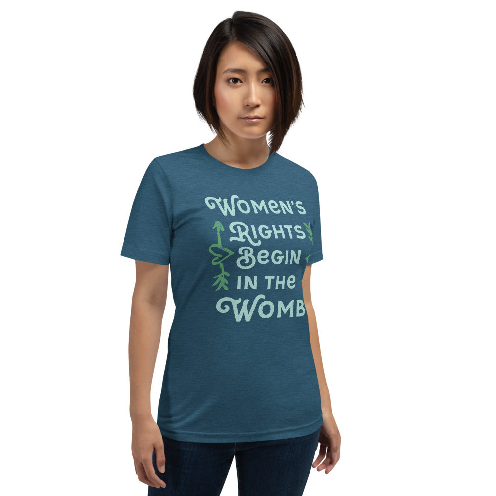 Women's Rights Begin in the Womb Short-Sleeve Unisex T-Shirt-T-Shirt-PureDesignTees
