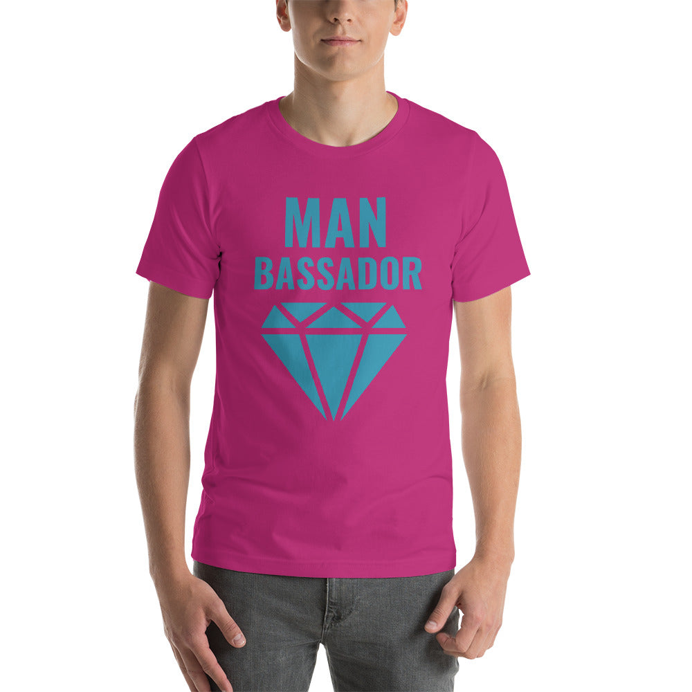 Manbassador Diamond Short-Sleeve Unisex T-Shirt-T-shirt-PureDesignTees