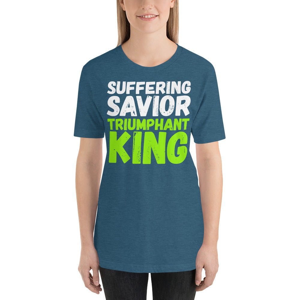 Suffering Savior Triumphant King Short-Sleeve Unisex T-Shirt-t-shirt-PureDesignTees