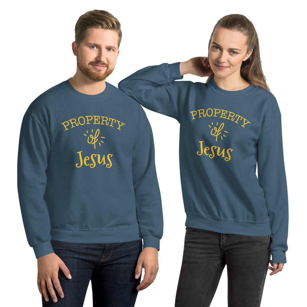 Property of Jesus Sweatshirt-Sweatshirt-PureDesignTees