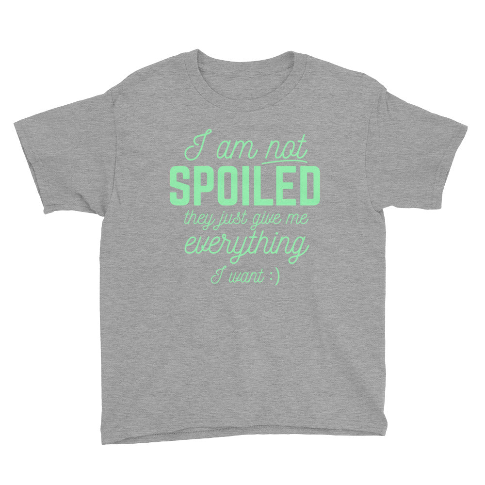 I Am Not Spoiled Youth Short Sleeve T-Shirt-PureDesignTees