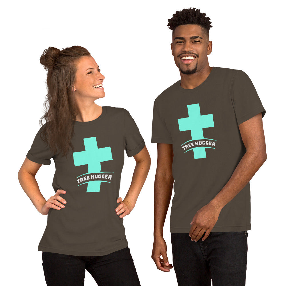 Cross Tree Hugger Short-Sleeve Unisex T-Shirt-t-shirt-PureDesignTees