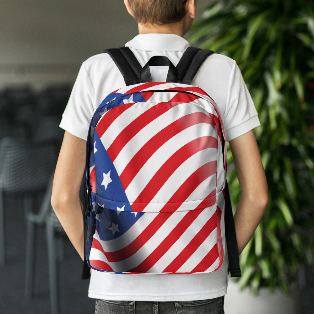 American Flag Backpack-backpack-PureDesignTees