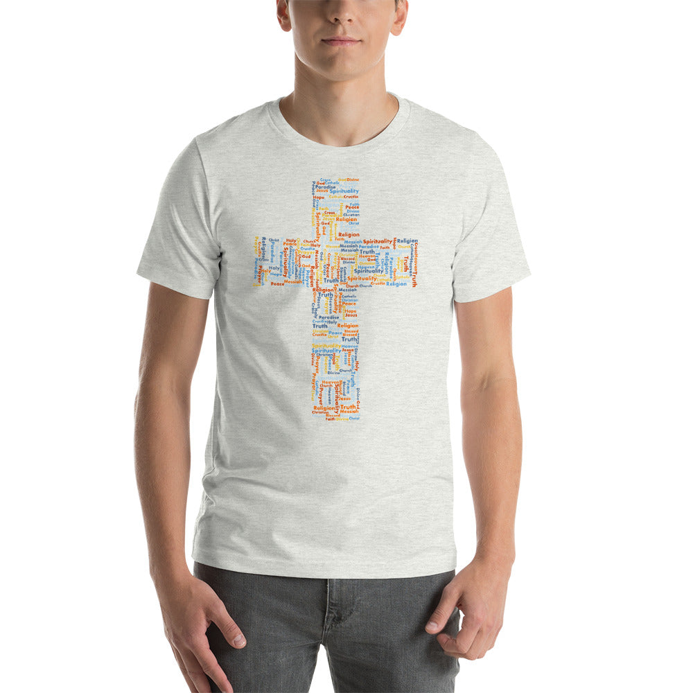 Cross Word Cloud Short-Sleeve Unisex T-Shirt-T-shirt-PureDesignTees