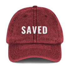 Load image into Gallery viewer, Saved Vintage Cotton Twill Cap-cap-PureDesignTees