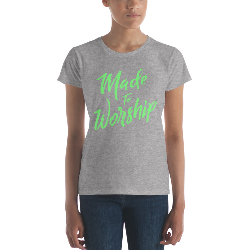 Made to Worship Women's short sleeve t-shirt-T-shirt-PureDesignTees
