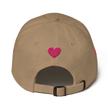 Load image into Gallery viewer, heart Dad hat for girls-Hat-PureDesignTees