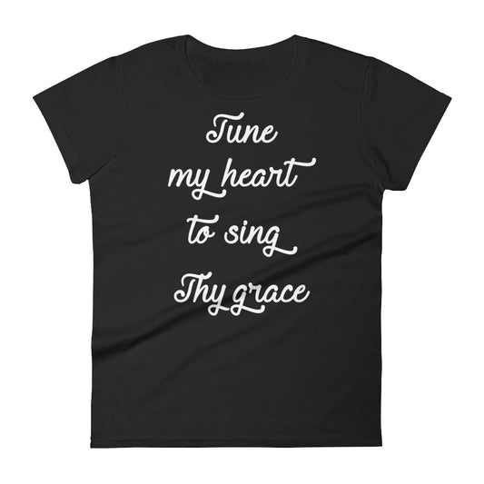 Tune My Heart Women's short sleeve t-shirt-T-Shirt-PureDesignTees