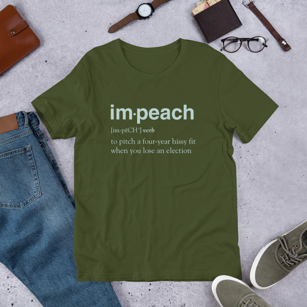 Definition of Impeach Short-Sleeve Unisex T-Shirt-PureDesignTees
