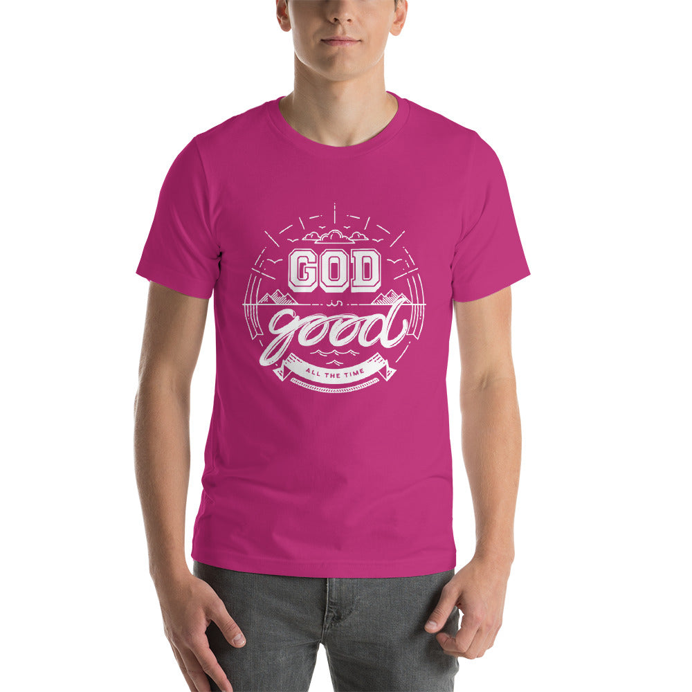 God is Good Short-Sleeve Unisex T-Shirt-T-Shirt-PureDesignTees