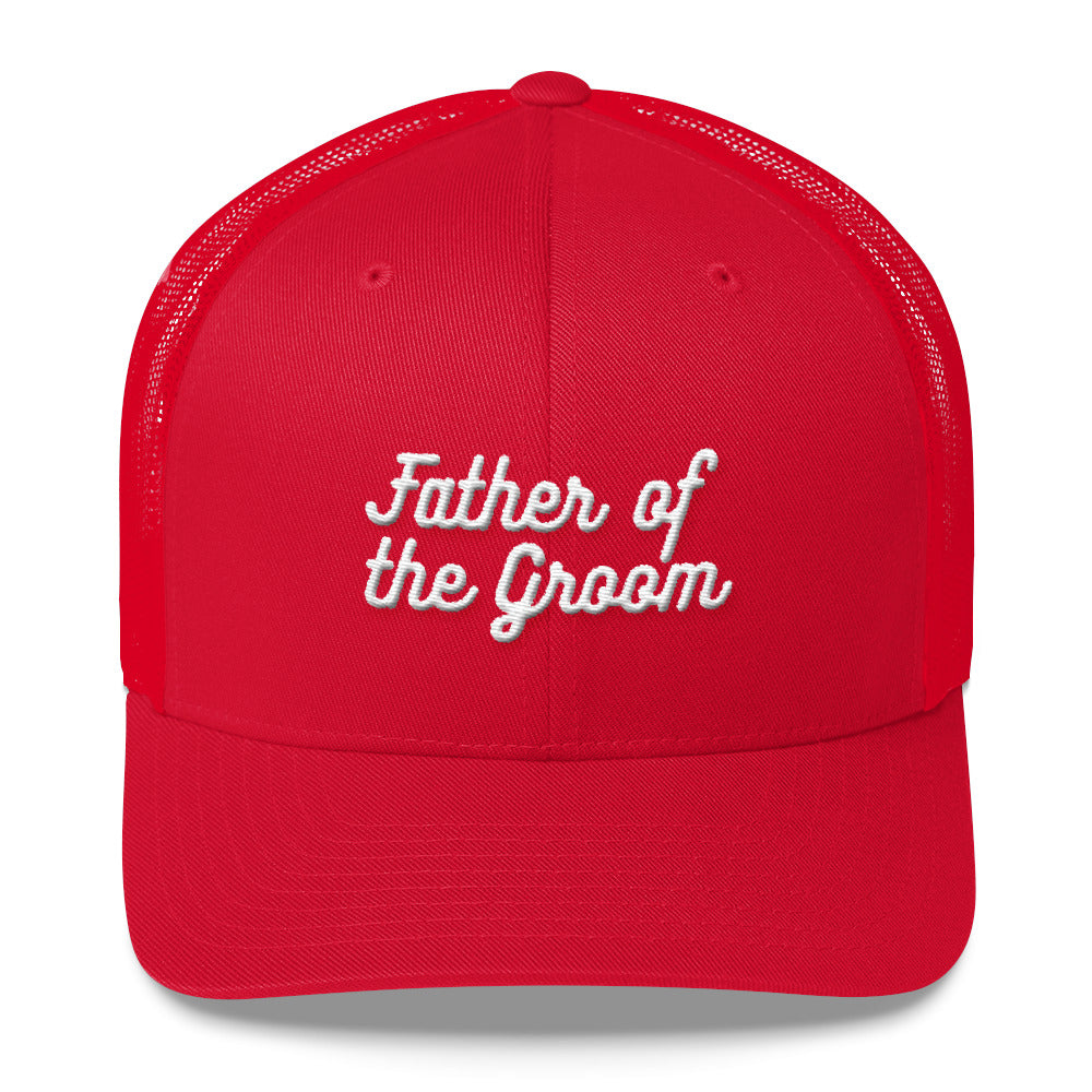 Father of the Groom Trucker Cap-Hat-PureDesignTees