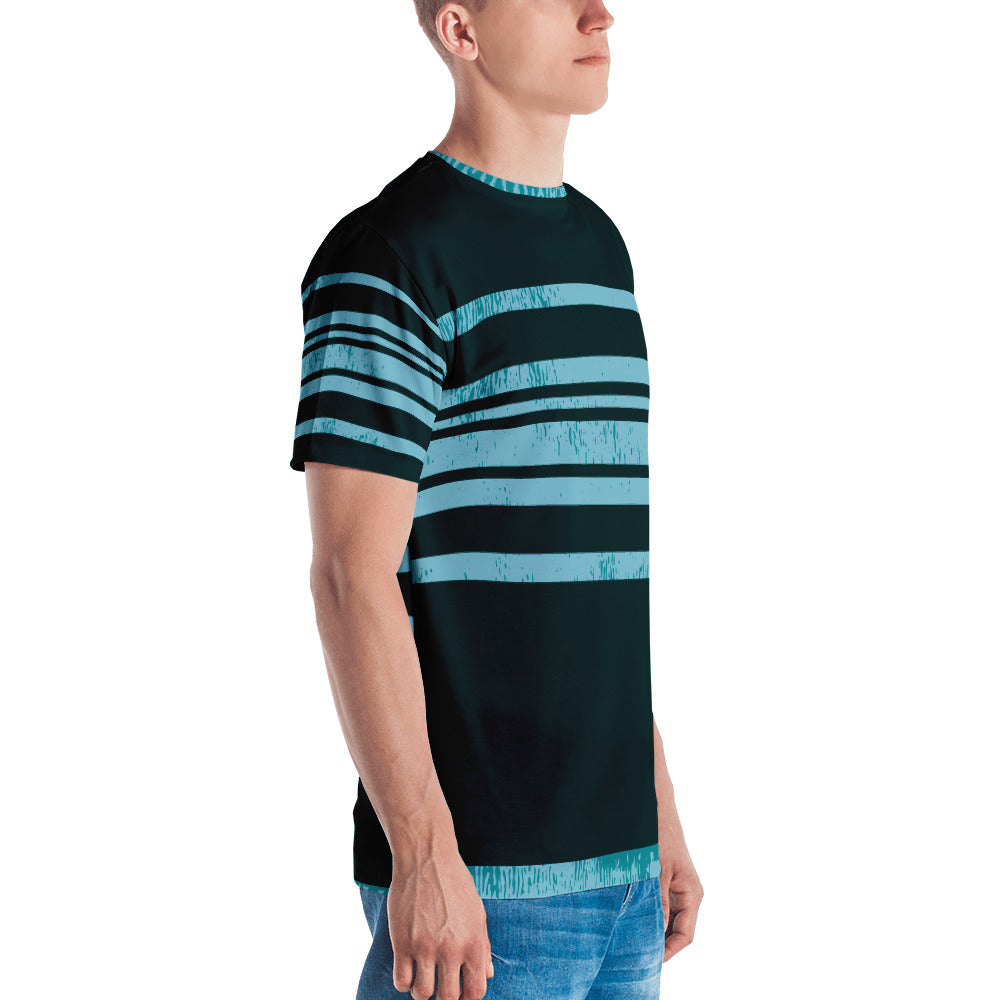 Striped Men's T-shirt-T-Shirt-PureDesignTees