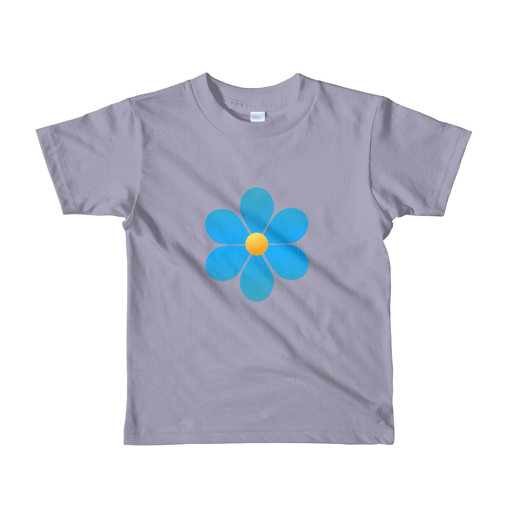 Beautiful Blue Flower for Toddler Short sleeve kids t-shirt-T-Shirt-PureDesignTees