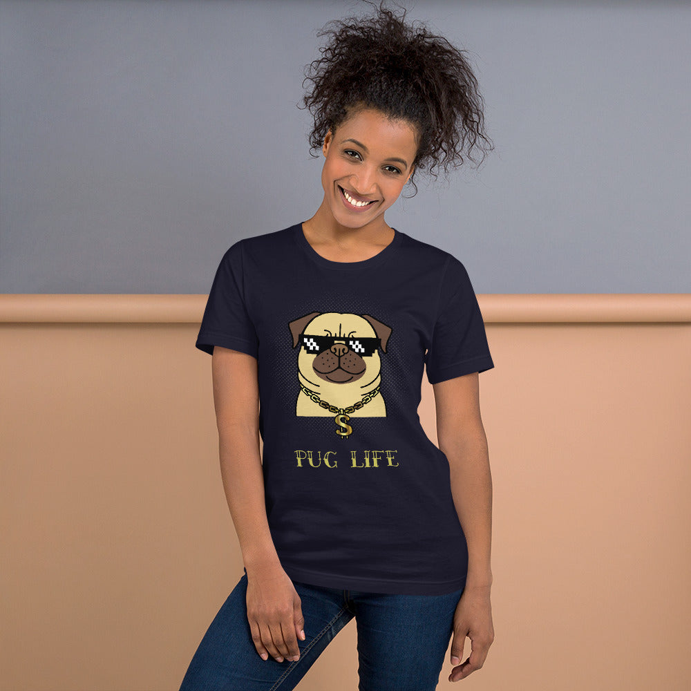 Pug Life Short-Sleeve Unisex T-Shirt-t-shirt-PureDesignTees