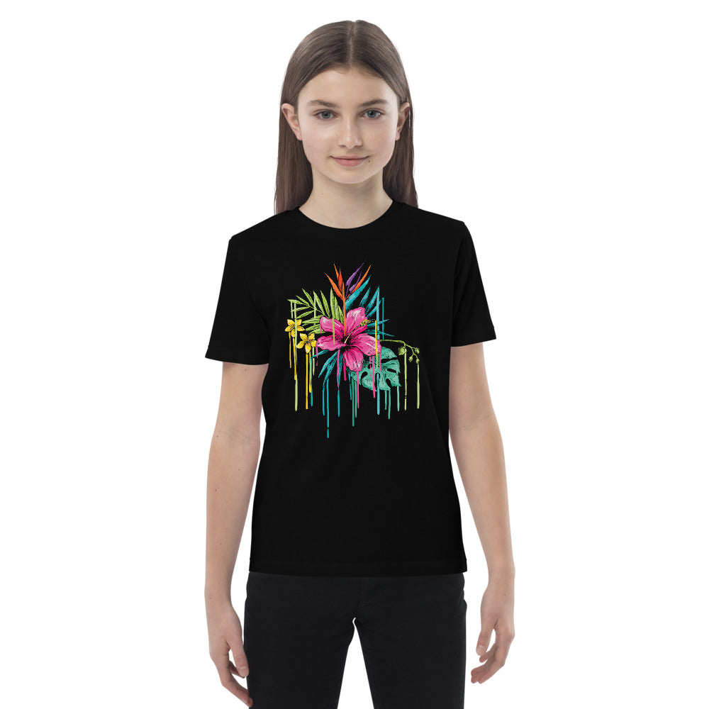 Melting Flower Organic cotton kids t-shirt-PureDesignTees