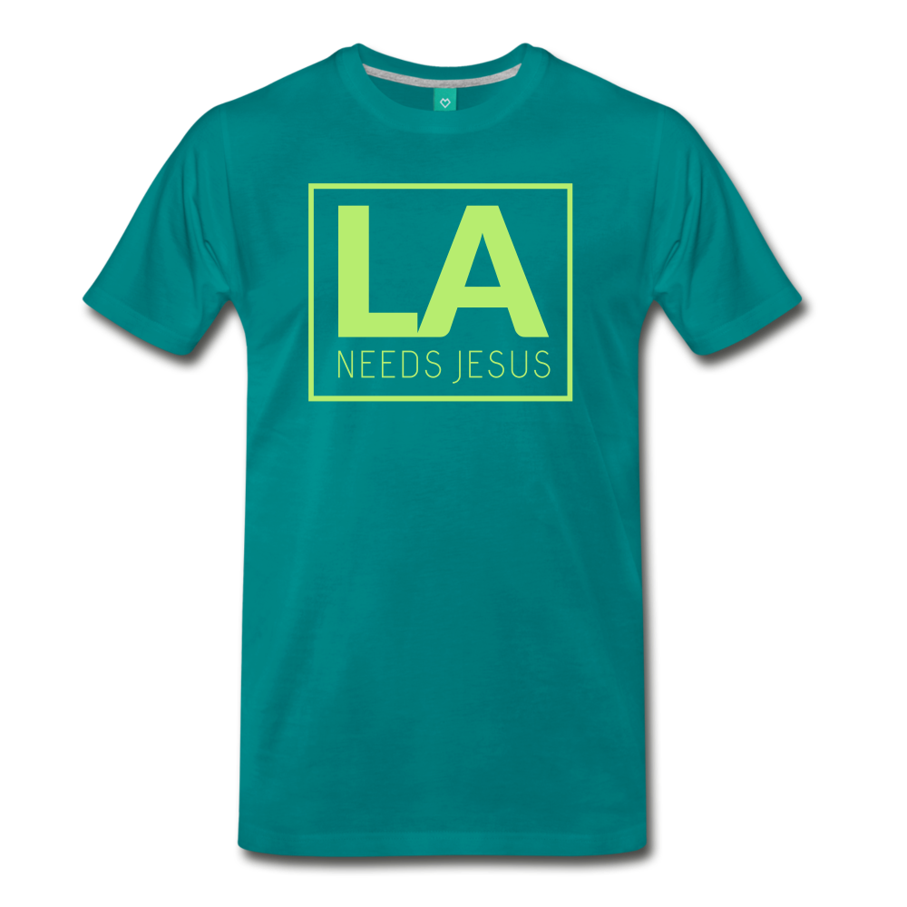 LA Needs Jesus Men's Premium T-Shirt-Men's Premium T-Shirt-PureDesignTees