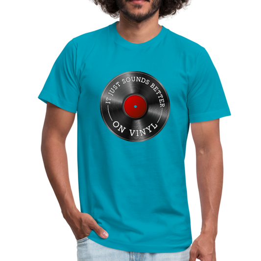 It Just Sounds Better On Vinyl Unisex Jersey T-Shirt by Bella + Canvas-Unisex Jersey T-Shirt by Bella + Canvas-PureDesignTees