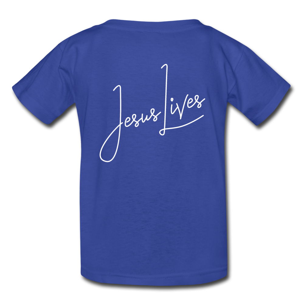 Jesus Lives Kids' T-Shirt-Kids' T-Shirt | Fruit of the Loom 3931B-PureDesignTees