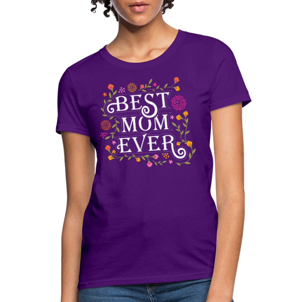 Best Mom Ever Women's T-Shirt-Women's T-Shirt | Fruit of the Loom L3930R-PureDesignTees