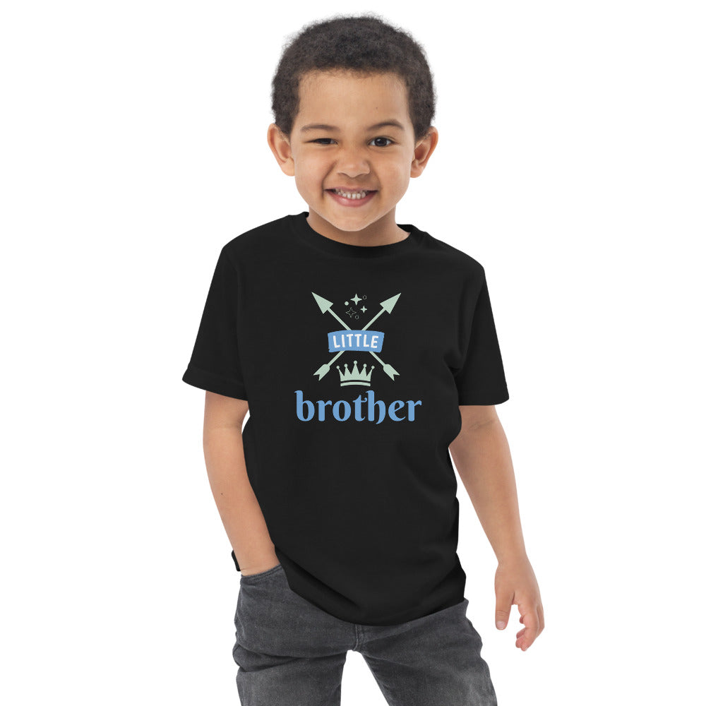 Little Brother Toddler jersey t-shirt-PureDesignTees