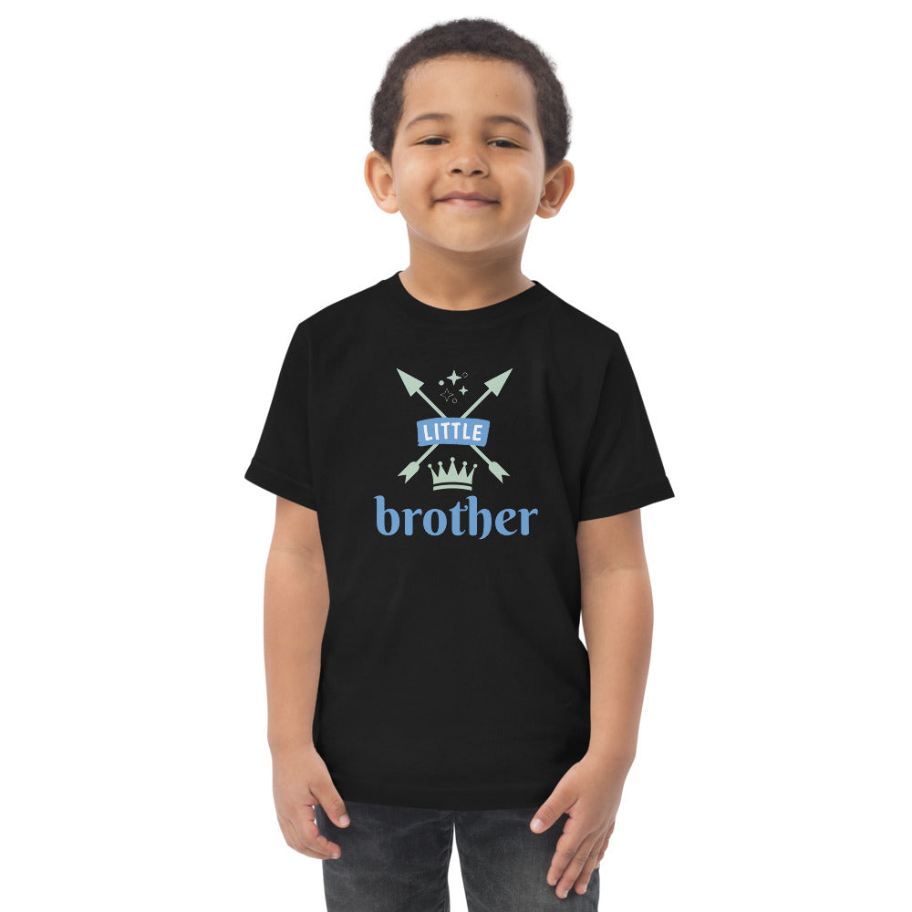 Little Brother Toddler jersey t-shirt-PureDesignTees