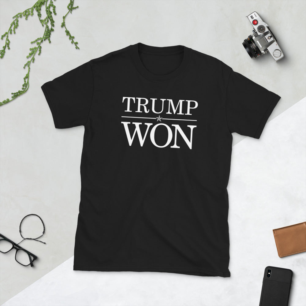 Trump Won Short-Sleeve Unisex T-Shirt-T-shirt-PureDesignTees