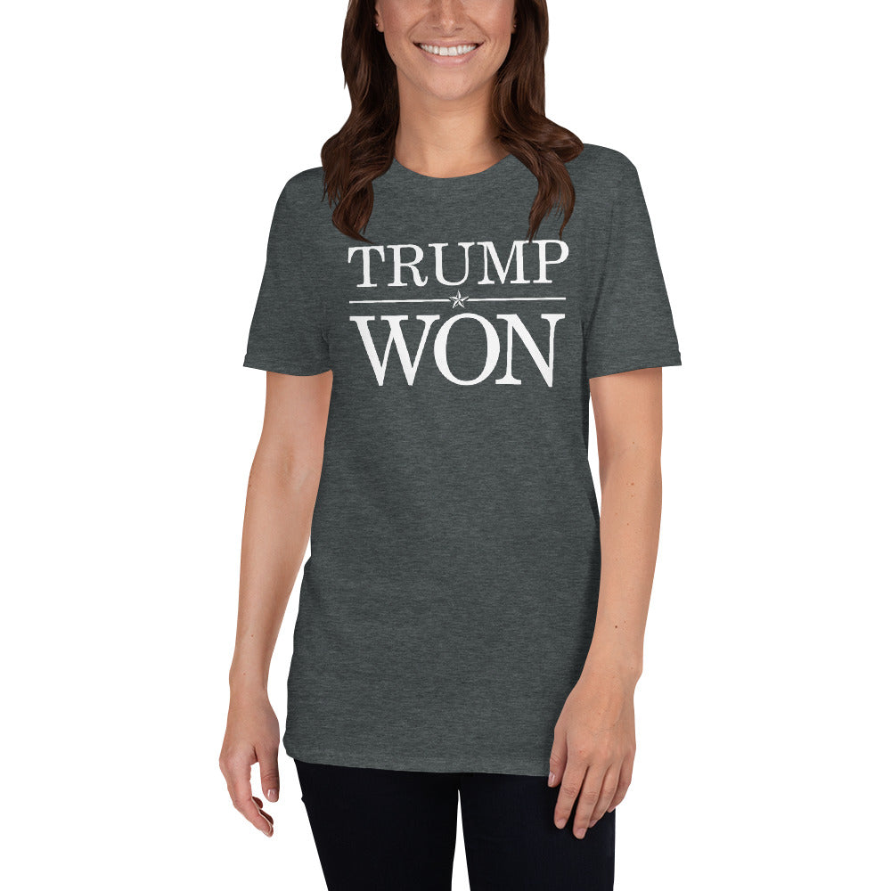 Trump Won Short-Sleeve Unisex T-Shirt-T-shirt-PureDesignTees
