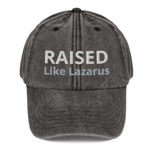 Raised Like Lazarus Vintage Hat-Vintage Hat-PureDesignTees